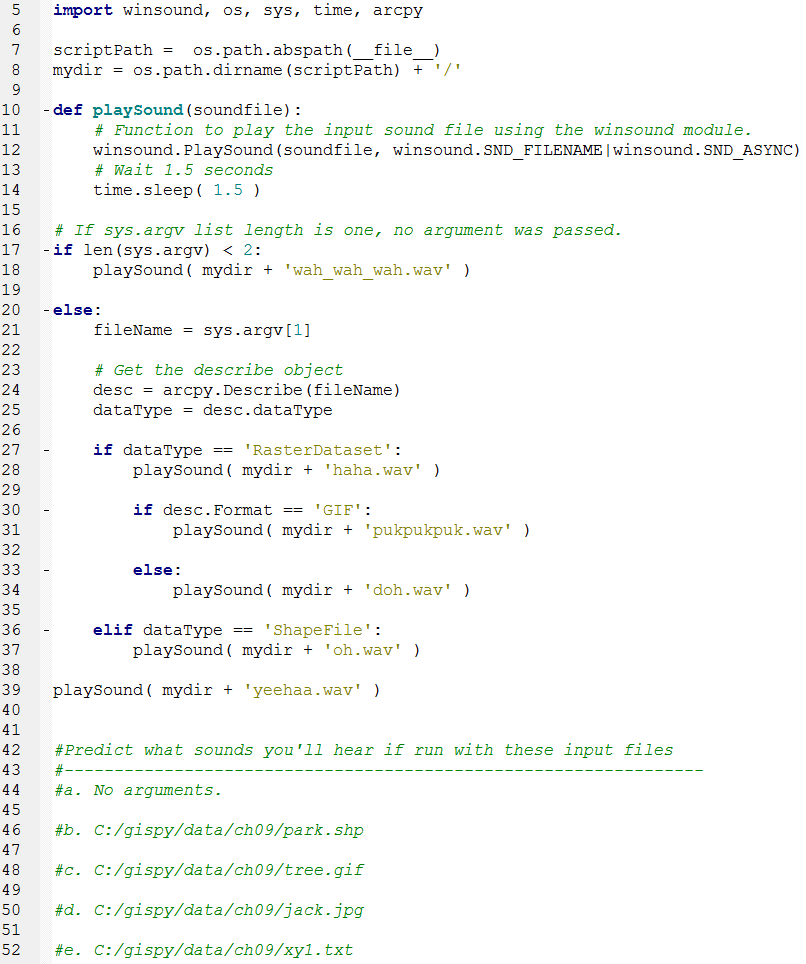 conditional sound script